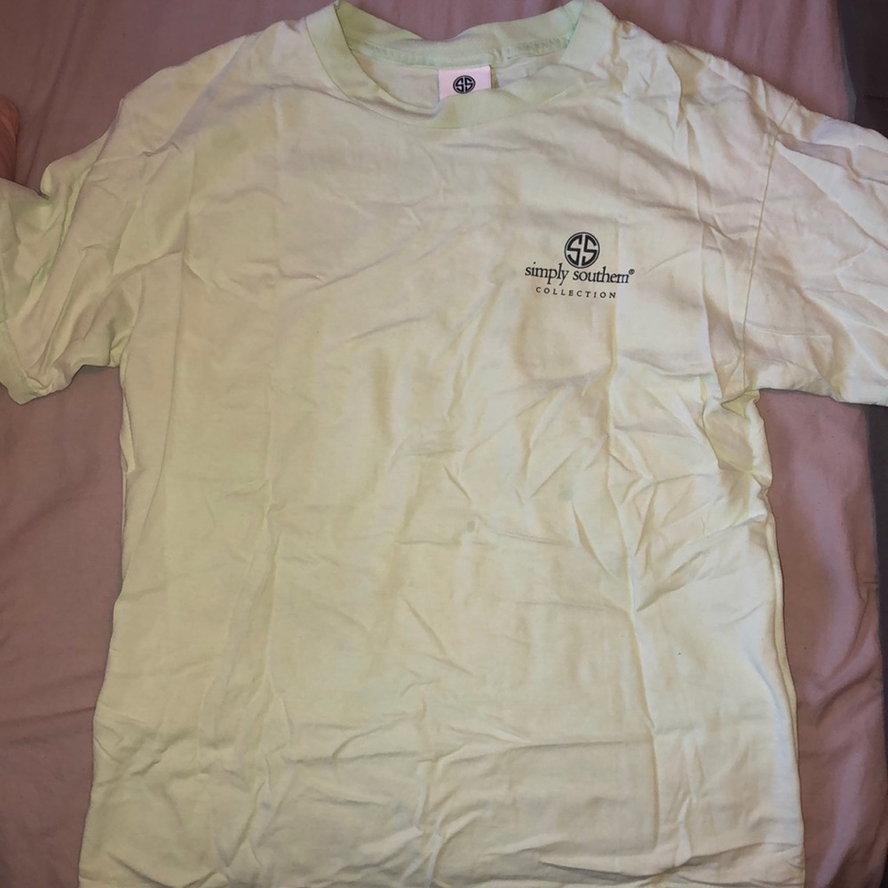 light green women’s simply southern tshirt
